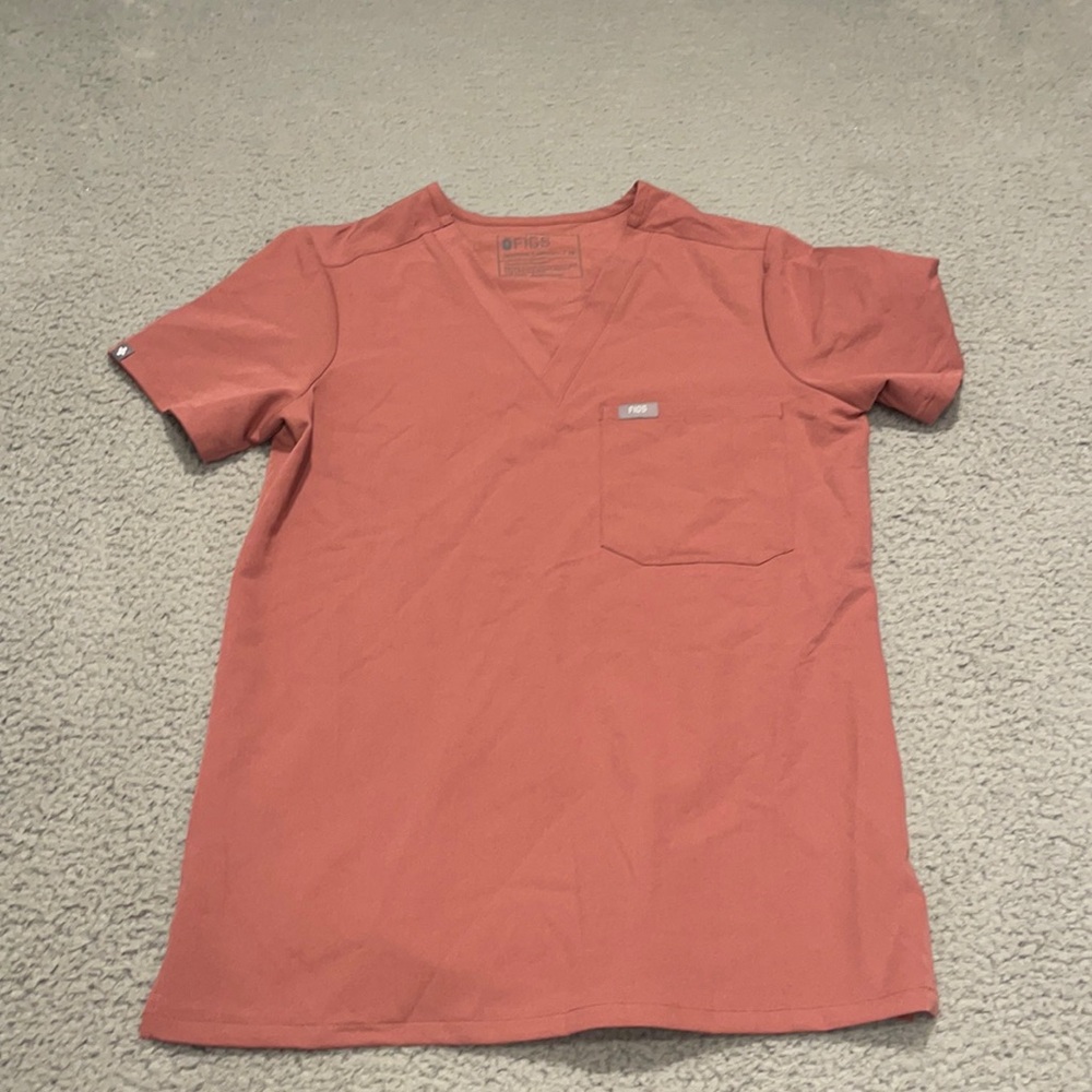 FIGS Catarina Scrub Tops for Women — Classic Fit, 1 Pocket, Size XS